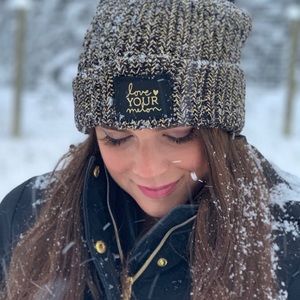 Love Your Melon Glitter Holiday Hat Brand New